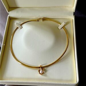 14k gold omega necklace